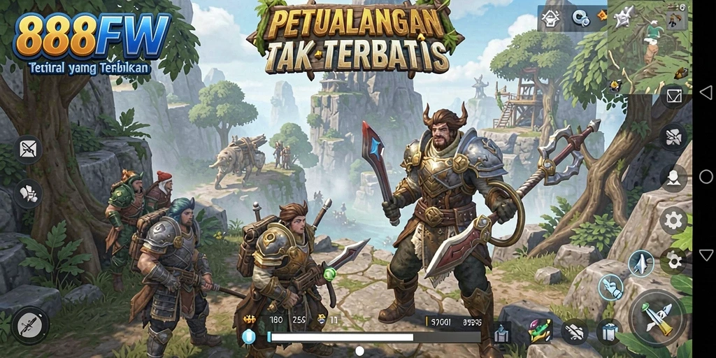 Screenshot menampilkan gameplay 888FW yang menakjubkan dalam dunia Open World.