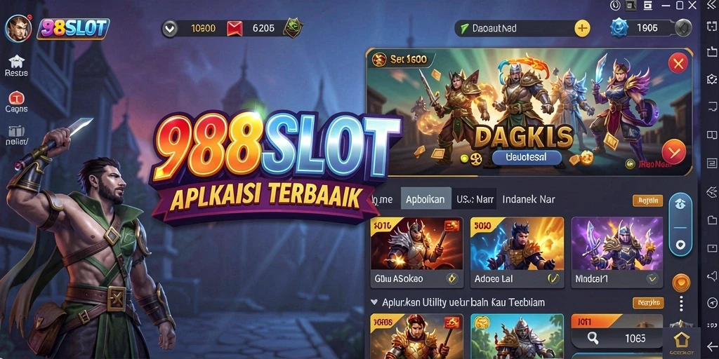 Tampilan antarmuka 988SLOT yang modern dan intuitif.