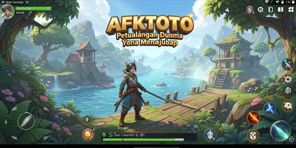 Tampilan gameplay AFKTOTO dengan petualangan yang mendebarkan di dunia terbuka.