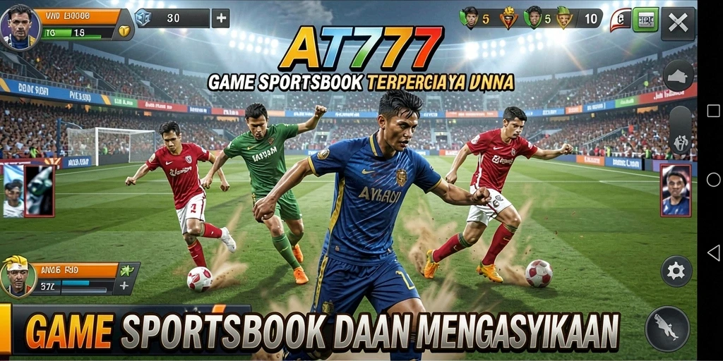 Tampilan antarmuka menarik AT777 saat bermain taruhan olahraga.