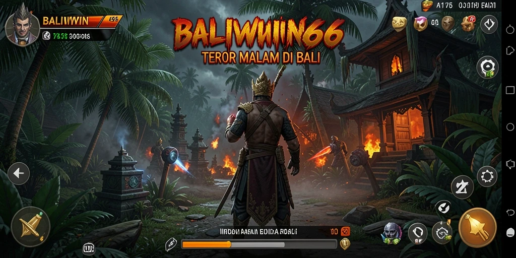 Screenshot gameplay BALIWIN66 menampilkan suasana horor yang mencekam.