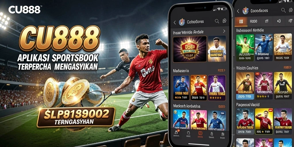 Screenshot CU888 menampilkan interaksi pengguna saat memasang taruhan olahraga.