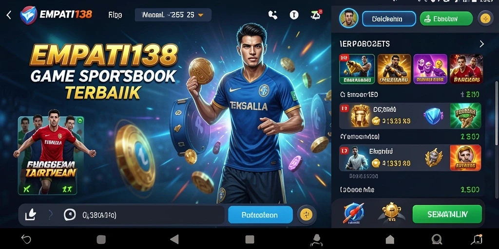 Screenshot gameplay dari aplikasi EMPATI138 yang menunjukkan fitur taruhan.
