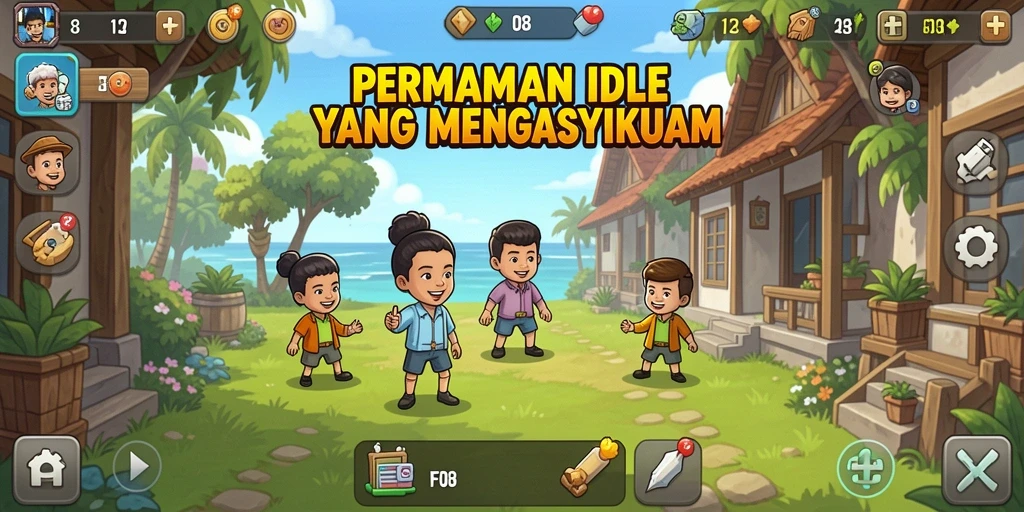 Gambaran gameplay F08 yang seru dan menenangkan.