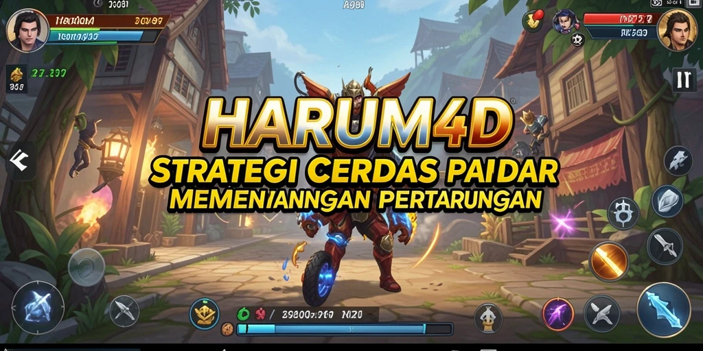 Tampilan gameplay HARUM4D yang menakjubkan dan strategis.