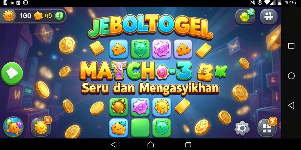 Tampilan menarik gameplay <strong>JEBOLTOGEL</strong> dengan simbol berwarna-warni.