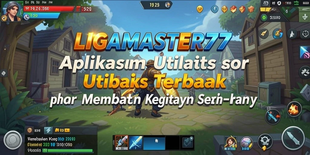 Screenshot LIGAMASTER77 menunjukkan antarmuka pengguna yang sederhana dan fungsional.