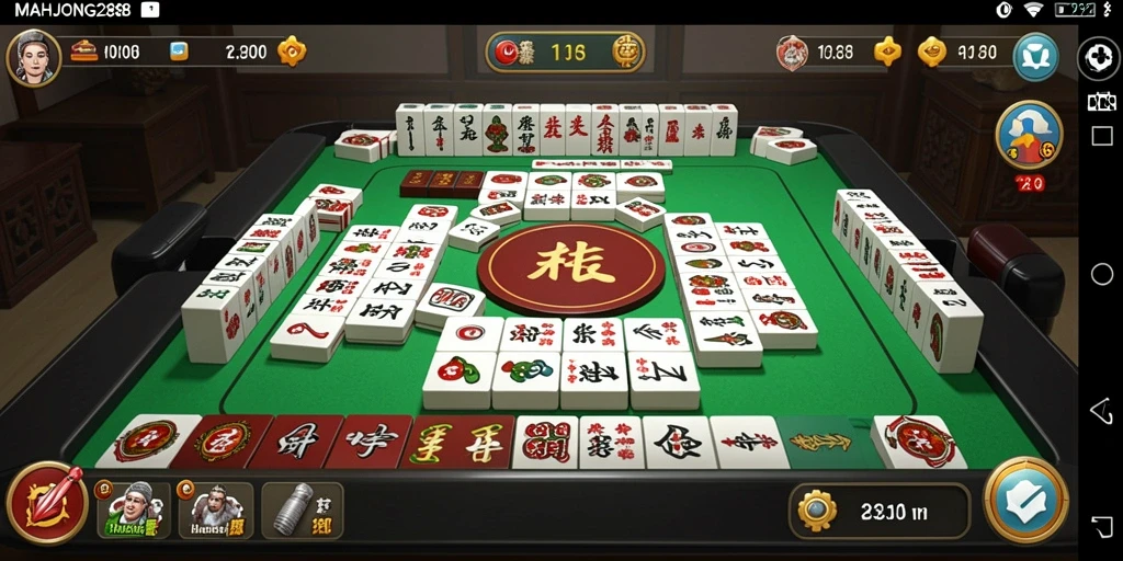Tampilan gameplay seru dari MAHJONG288 dengan pengaturan yang menarik.