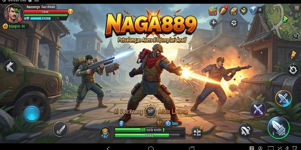 Tampilan gameplay NAGA889 yang penuh aksi dan menegangkan.