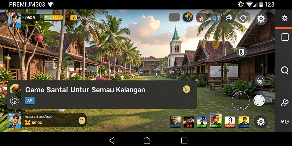 Tampilan gameplay PREMIUM303 yang seru dan penuh warna.