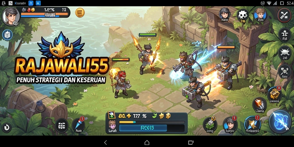 Tangkapan layar menarik dari gameplay RAJAWALI55 yang penuh strategi.