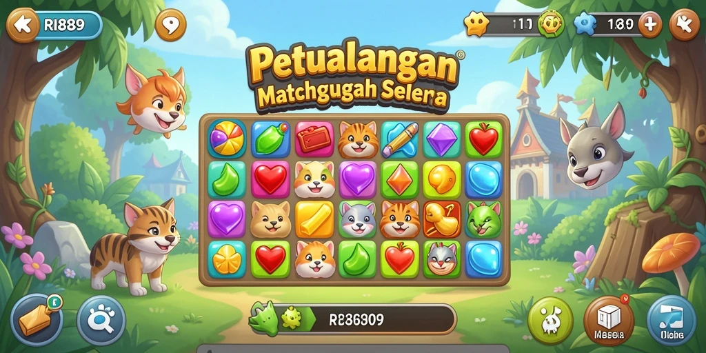 Gameplay RI889 yang penuh warna dan menyenangkan.