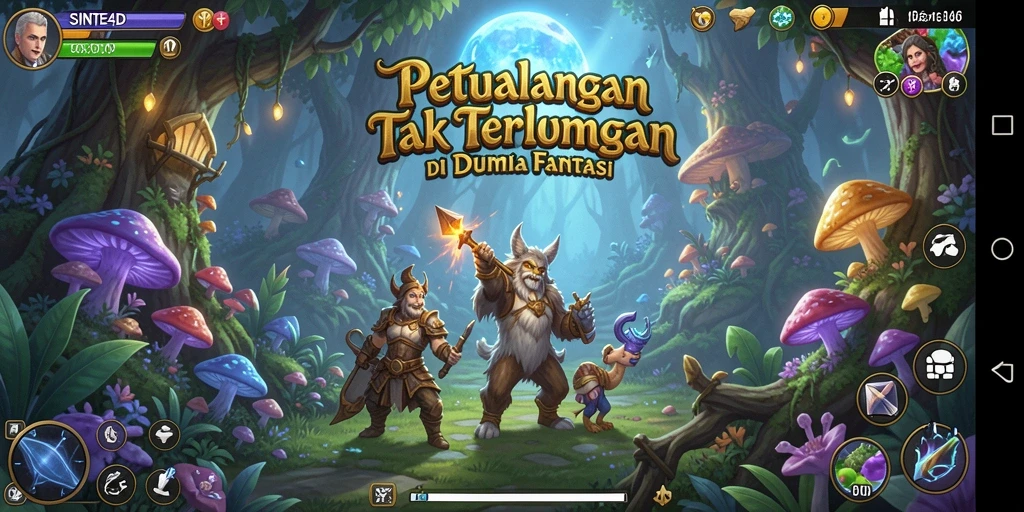 Tampilan gameplay SINTE4D yang menakjubkan.