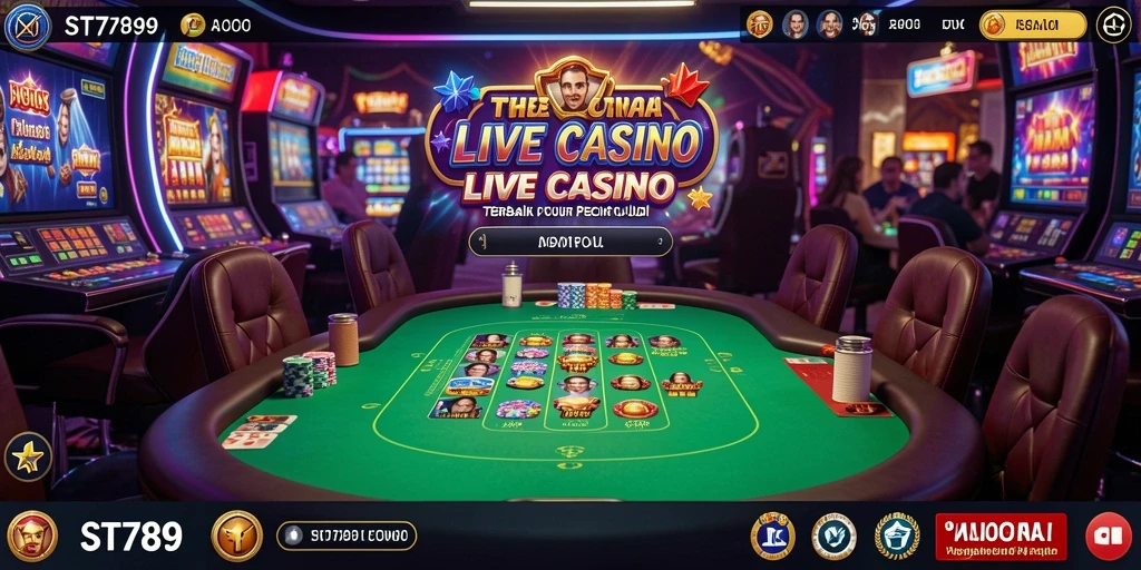 Tampilan gameplay Live Casino yang menarik dan interaktif di ST789.