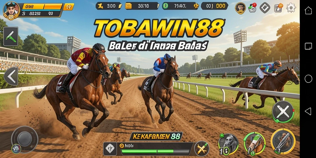 Gameplay balap cepat dan seru dari TOBAWIN88.