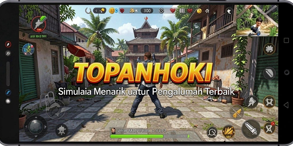 Tampilan gameplay menarik dari TOPANHOKI dengan grafik memukau.
