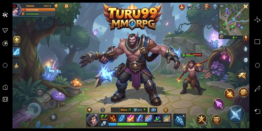 Tangkapan layar menunjukkan aksi seru dalam game MMORPG TURU99.