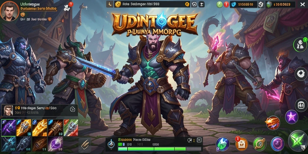 Gameplay UDINTOGEL yang menampilkan pertempuran epik antara pemain.